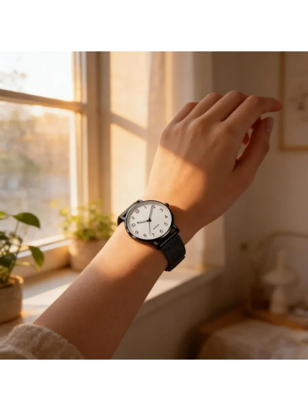 Women's Black Analog Specially Stylish Quartz Pointer Design Round Wrist Watch